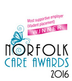 Shortlisted finalist for the Norfolk Care Awards 2014